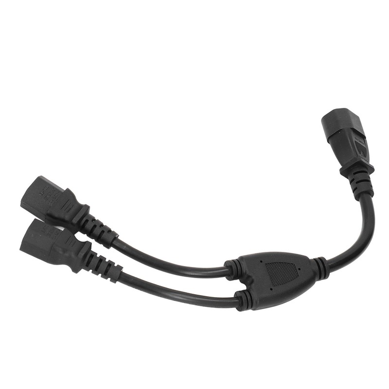 Power Cable Splitter Y Shape 30cm IEC320 C14 Male to