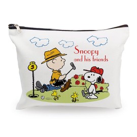 Snoopy Pouch, Women's Cosmetic Pouch, Mini Pouch, Functional, Large Capacity, Lightweight, Business Trips, Travel Pouch, Snoopy06