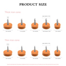 SooGree High Heel Replacement Tips 10 Pairs - Stiletto Repair Caps Kit With Metal Pins (2.4/3mm) in 5 Different Sizes for Women's Shoes (Apricot)