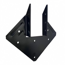 22 Pcs Black Hurricane Tie, 13 Gauge(Thickness 2.2mm) Joist Hangers, Fit 2x4,2x6 Truss to Rafter Connector for Roof Truss Timber, Hurricane Truss Hangers, Rafter Brackets,Hurricane Clips