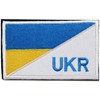 Patch Ukraine Flag UKR Velcro Removable Military Airsoft Embroidery Patch