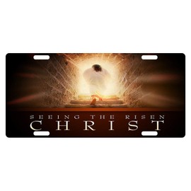Fast Service Designs Seeing The Risen Christ License Plate Christian Emblem