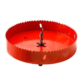 Hordion 190mm 7.5 inch Hole Saw with Drill Bits & Arbor, Heavy Duty Bi-Metal Hole Cutter for Cornhole Boards Wood Plastic Drywall