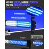 Emergency Strobe Traffic Light Bar 40LED Dash Safety Flashing Front/Rear