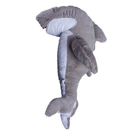 Stuffems Toy Shop Record Your Own Plush 16 inch Grey Shark - Ready to Love in A Few Easy Steps