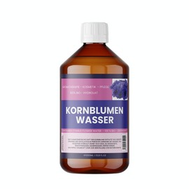 Kornblumenwasser – 250 ml Centaurea Cyanus Flower Water | Naturreines Blütenhydrolat ohne Alkohol | Für Gesicht, Augenpartie & DIY-Kosmetik | Vegan & pflanzlich (1000 ml)