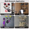 Butifooy Motorcycle Helmet Holder Wall Mount, Double Helmet Wall Mount