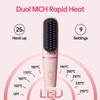 Ionic Hair Straightning Brush|Portable Hot Comb, Pro 450 Million Negative