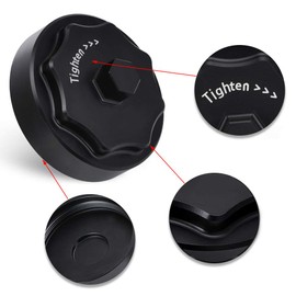 PTNHZ Billet Aluminum Cap W/Drain Plug Fuel Filter Housing Compatible For GM Duramax 6.6L V8 L5P 17-23 Chevy Silverado GMC Sierra Silver