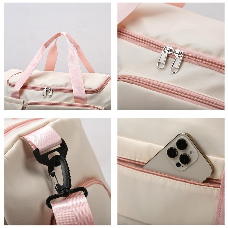 Small Gym Bag for Women, Travel Duffle Bag Carry On