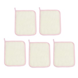 LABRIMP Bath Scrubbers 5 Exfoliating Face Body Towels Shower Wash Cloths for Sensitive Skin