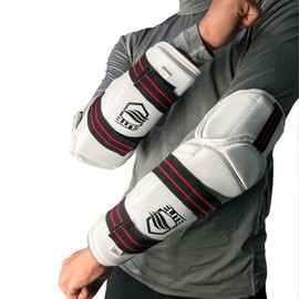 ELITE – Taekwondo Forearm & Elbow Guard for Kids & Adults (TKD Protector) (Medium)
