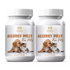 Olanta Trade Solution Natural Allergy Supplement for Pets – Skin & Immune System Support - 2 Bottles