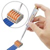 50 Pcs Lever Connectors Nuts 5 Conductor Combination Compact Wire