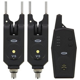 NGT Carp Fishing 2pc Wireless Alarm and Transmitter Set with 200m Range (VS)