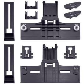 Upgraded W10350376 Dishwasher Top RackAdjuster Part Repair Kit (10pcs) with W10195840 & W10195839 & W10250160& W10508950 Upper Parts Replacement for Whirlpool Kenmore Dishwasher