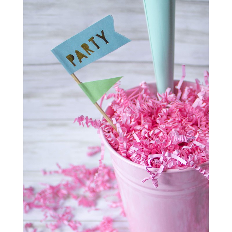 Crinkle Cut Paper Shred Filler (2 LB) for Gift Wrapping