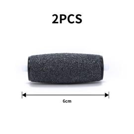 2pcs Replacement Rollers Heads Refills Compatible for Scholl Velvet Smooth,Pedicure Hard Skin Remover Refills Extra Coarse Replacement Rollers Heads for Scholl Pedi Electric Foot File