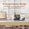 SUPEASY Mesh Pen Holder Desk Organizer, Office Supplies Pencil Storage
