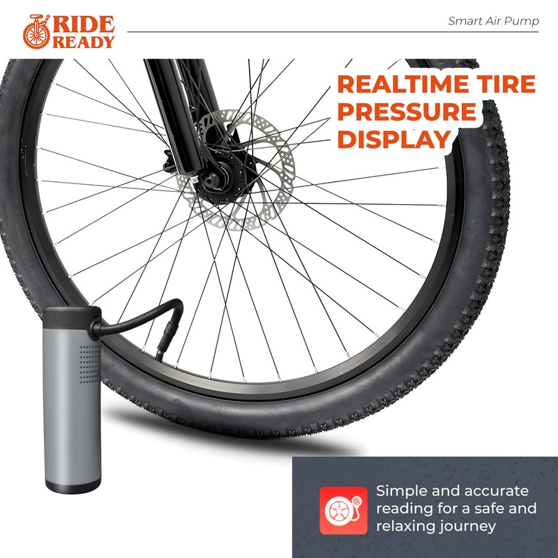 Portable Lightweight Bike Tire Pump – Foot Pump for Road