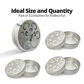 UAIAGM 3Pcs Dog Scent Training Kit for Dogs Nosework Tools Work Box Aluminum Containers for Scentwork Supplies Tracking Blind Service Dog Sniff Equipment Working Markers