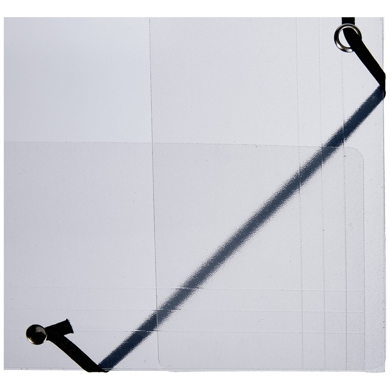 Viquel A4 Propyglass Folder with 3 Flaps transparent