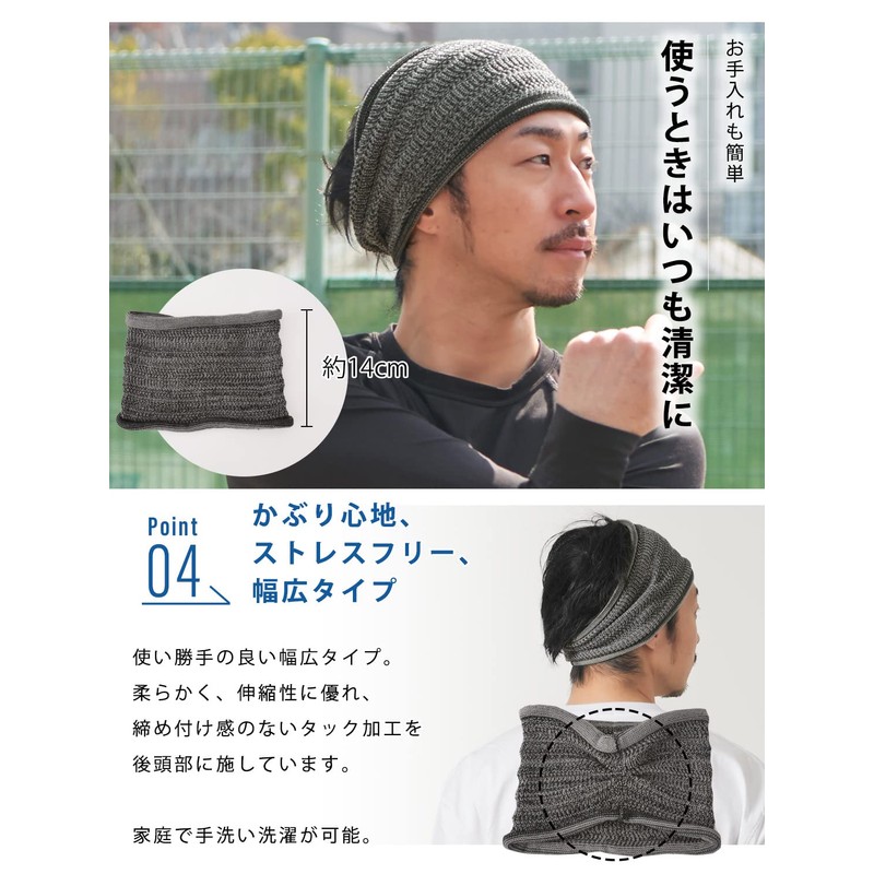 Charm, Dry Nova, Antibacterial, Deodorizing, Mesh, Turban, Sweatproof, Face Washing,