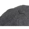 PEAKY BLINDERS 8 Piece 'Newsboy' Style Flat Cap -Melton Wool