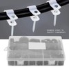 Nylon Plastic Cable Clamp Assortment Kit Black P Clips Cable