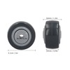 4Pcs Mute Wheel PU AntiWinding Furniture Trolley Directional Caster 2in