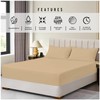 Microfiber Fitted Sheet Double - Plain Bed Sheets - Deep