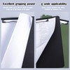 FRETONBA Clipboard A4 with Double Clips, 2 Pieces Foldover Clip