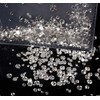 XIULI Rhinestone DIY Nail Decorating and Clothing, High Lighting, White,