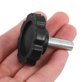 Pack of 2 Wedge Screws for Outdoor Umbrellas, Umbrella Stand Attachment, Replacement Parts for Parasols, Umbrella Stand Insert, PP and Iron, Black