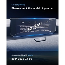 WEIPIN For 2024-2025 CX-90 (No buttons on the screen) Screen Protector 10.25 Inch Nano Anti-Scratch Ultra-Tough Touchscreen *2 Accessories - No More Scratch&Fingerprint