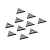 Zorqon 1" Triple-Edge Triangle Carbide Paint Scraper Blade, 10Pcs Double-Edged