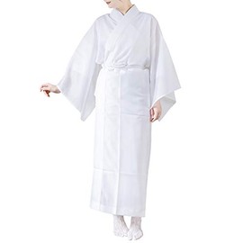 [KIMONOMACHI] Women's Nagajuban Washable Nagajuban Single Item "Summer Nagajuban White Tailored Finished" 4 Sizes S/M/L/LL, white