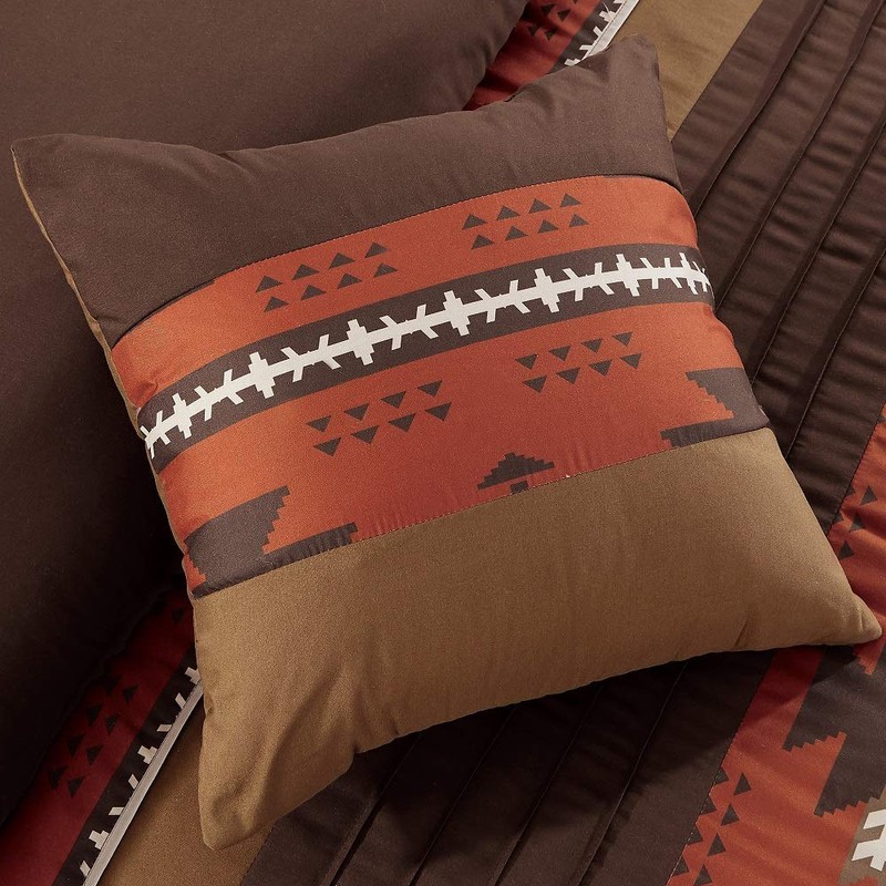 WPM 7 Piece Western Southwestern Native American Design Comforter Set