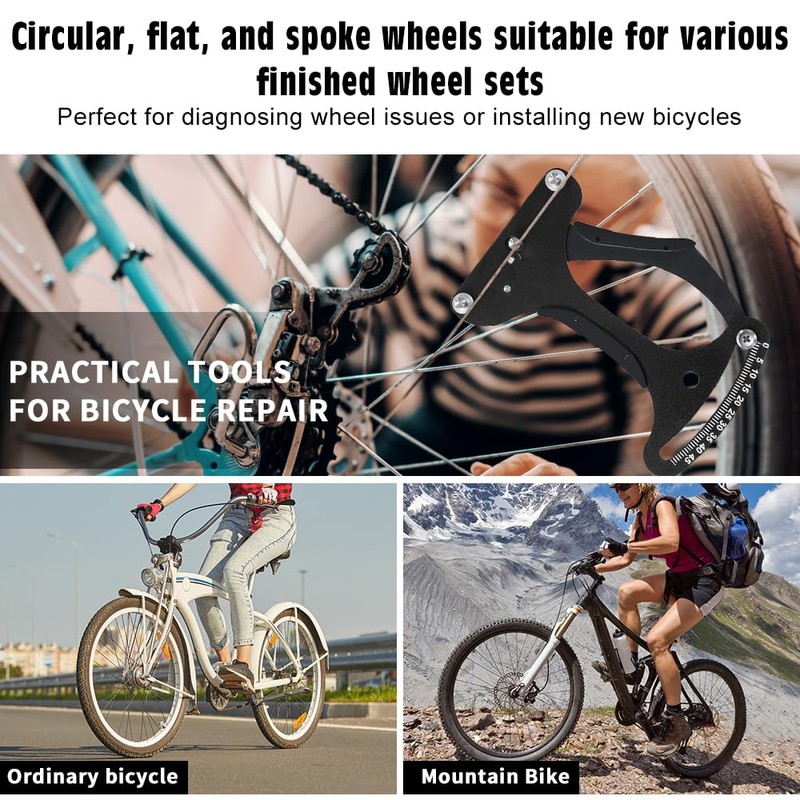 mizikuu Spoke Tension Meter, Bicycle Spokes Tension Meter Calibration Tool