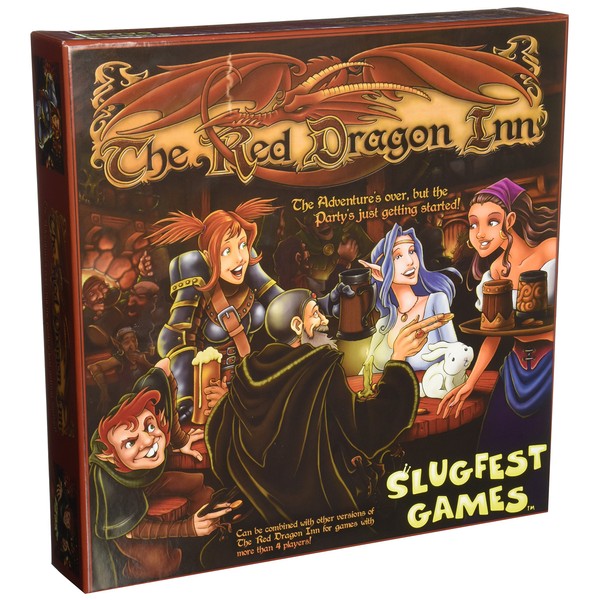 Slugfest Games: Red Dragon Inn, Strategy Board Game, Base Game, Compatible with Any of the Expansions, 30 to 60 Minute Play Time, 2 to 4 Players, For Ages 13 and up