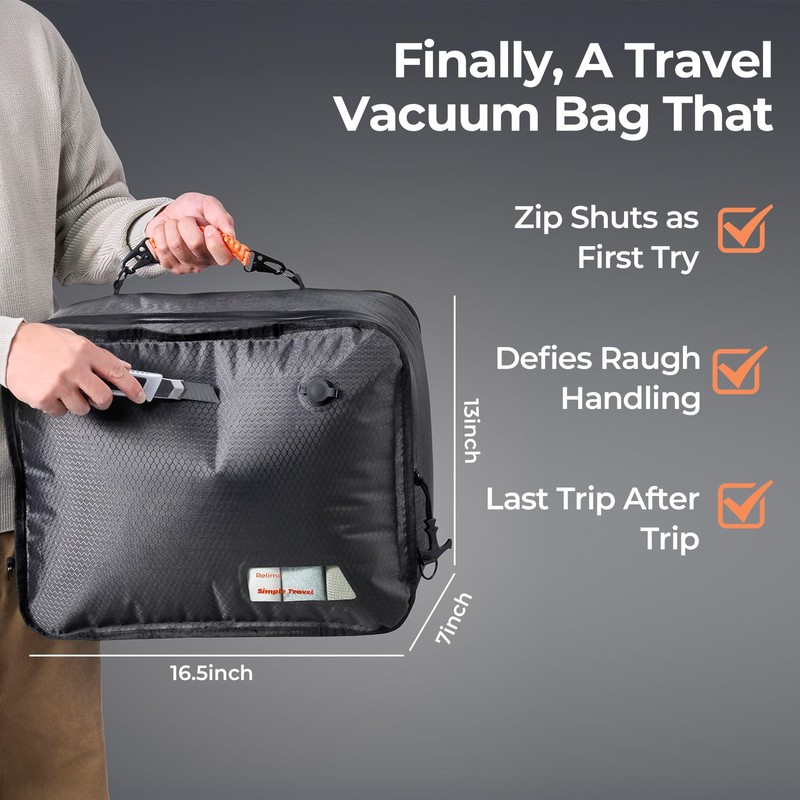 Relime Apex Series Vacuum Bags for Travel Luggage with Wireless