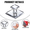Tatuo 6 Pcs Stick on Knobs Adhesive Cabinet Handles Acrylic