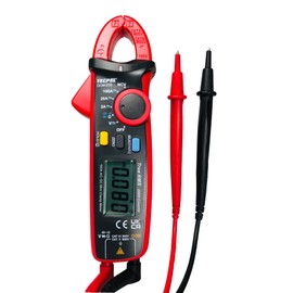 TECPEL DCM-210 2000 Counts True RMS AC/DC Medidor de abrazadera