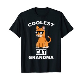 Coolest Ginger Cat Grandma Pet Grandmother Men Women Kids T-Shirt