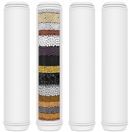 JISIZKY Replacement Shower Filter Cartridge Compatible With PWERAN Filtered Showerhead for Hard Water,Replacement shower Filter for Shower Head(4-Pack)
