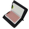 JahyShow 36 Slots Credit Card Holder Wallet Zip Leather Card