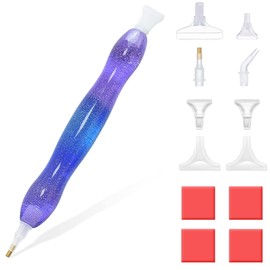 RECORDARME Resin Diamond Painting Pen, Glitter Diamond Art Drill Pen with Diamond Painting Tools and Accessories, Ergonomic Diamond Drill Pen Comfort Grip(Mix Purple)