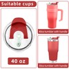 AiHeart 30/40 oz Tumbler Replacement Lids,2pack Spill Proof Straw Lids