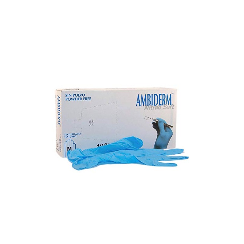 Guante d Nitrilo Soft Ambiderm Caja con 100 piezas Talla