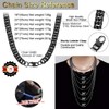 ChainsHouse Men Heavy Curb Cuban Chain Thick 12MM Wide Street